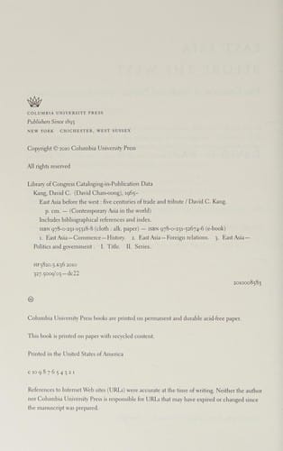 East Asia before the West