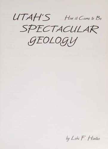 Utah's spectacular geology