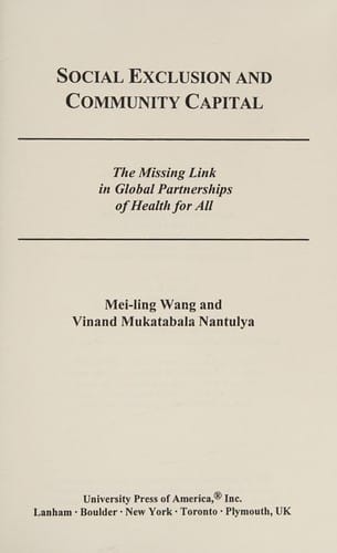 Social exclusion and community capital