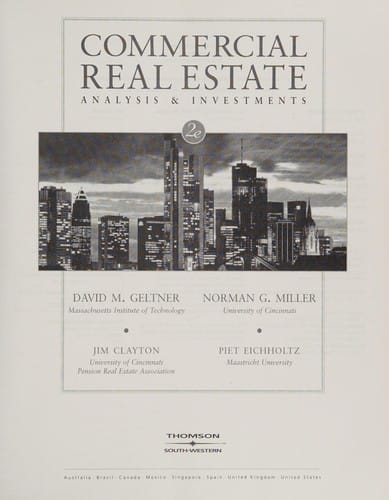 Commercial real estate analysis and investments