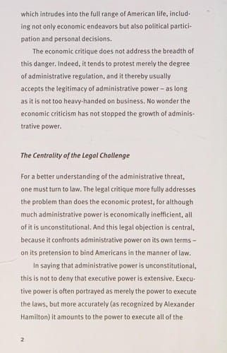 The administrative threat