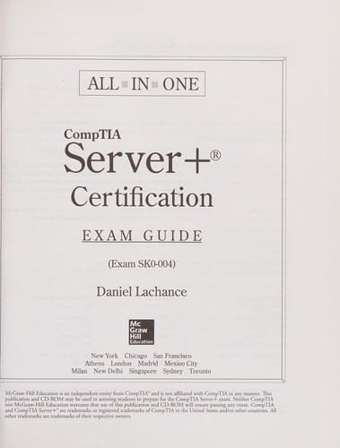 CompTIA Server+ certification exam guide