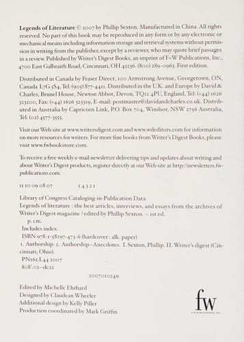 Legends of literature