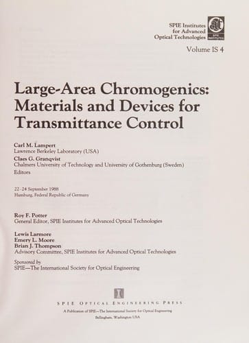 Large-area chromogenics