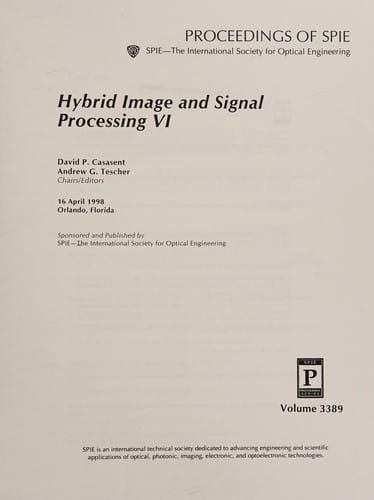 Hybrid image and signal processing VI