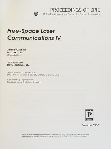 Free-space laser communications IV