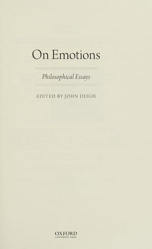 On emotions