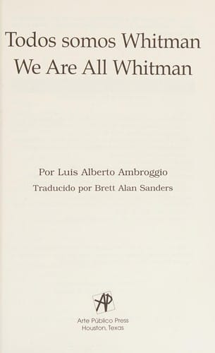 Todos somos Whitman