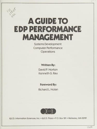 A guide to EDP performance management
