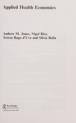 Applied health economics