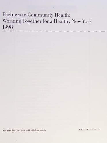 Partners in community health