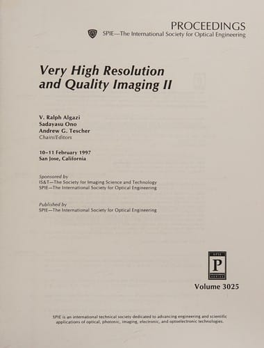 Very high resolution and quality imaging II