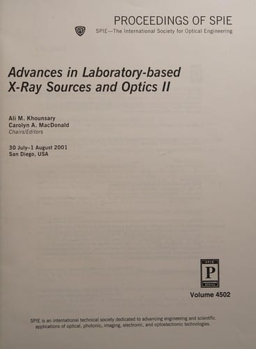 Advances in laboratory-based X-ray sources and optics II