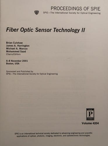 Fiber optic sensor technology II