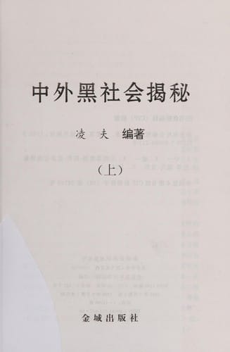 Zhong wai hei she hui jie mi