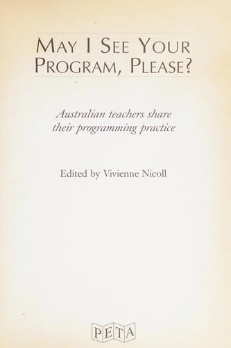 May I see your program, please?