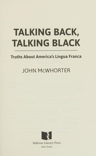 Talking back, talking Black