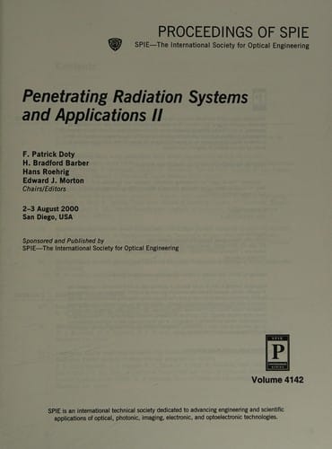Penetrating radiation systems and applications II