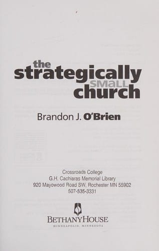 The strategically small church