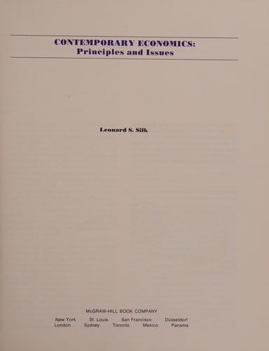 Contemporary economics