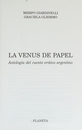 La Venus de papel