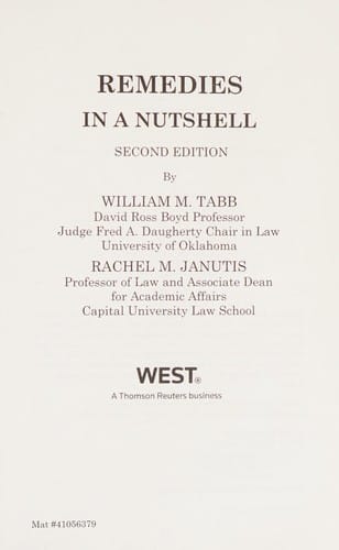 Remedies in a nutshell