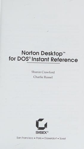 Norton Desktop for DOS instant reference