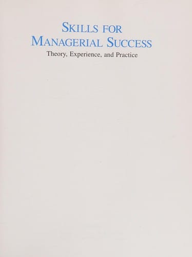 Skills for Managerial Success