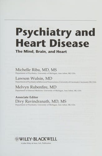 Psychiatry and heart disease