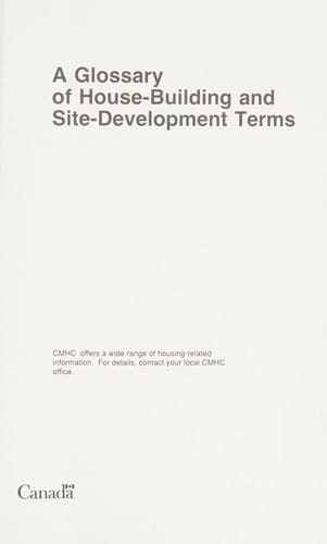 A Glossary of house-building and site-development terms