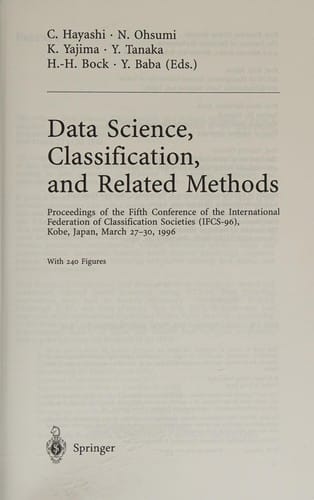 Data science, classification, and related methods
