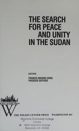 The search for peace and unity in the Sudan