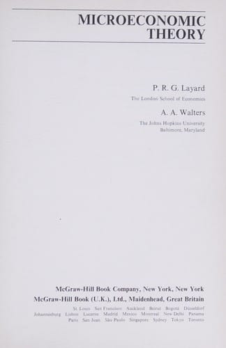 Microeconomic theory
