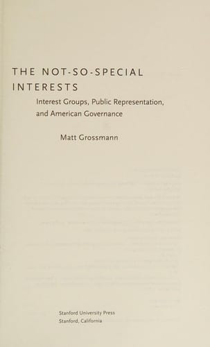 The not-so-special interests