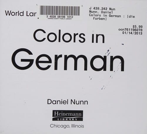 Colors in German