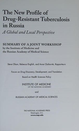 The new profile of drug-resistant tuberculosis in Russia