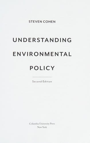 Understanding environmental policy