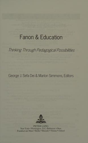 Fanon & education