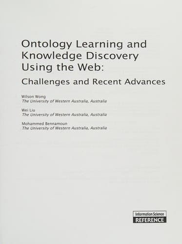 Ontology learning and knowledge discovery using the Web
