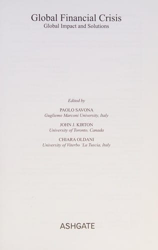 Global financial crisis