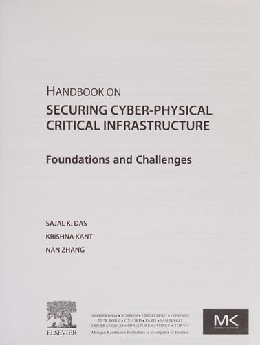 Handbook on securing cyber-physical critical infrastructure
