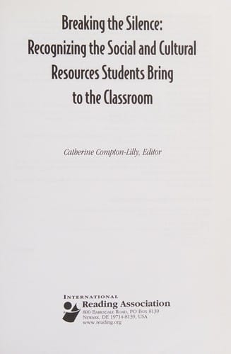 Breaking the silence