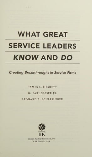 What great service leaders know and do