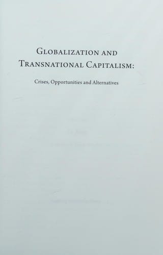 Globalization and transnational capitalism
