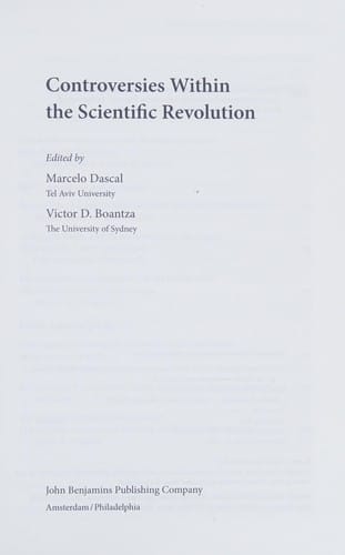 Controversies within the scientific revolution