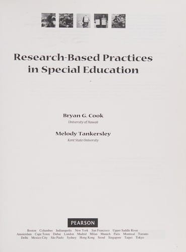 Research-based practices in special education