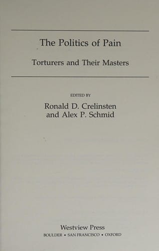 The politics of pain