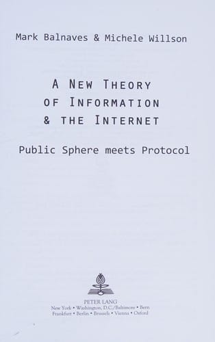 A new theory of information and the Internet