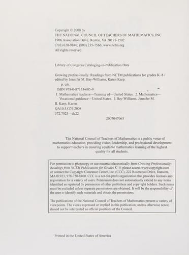 Growing professionally