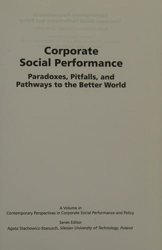 Corporate social performance